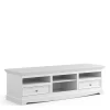 Wohnen Tv & Hifi-Möbel|Lowboards<Landhaus TV Lowboard in Weiß lackiert - Indico