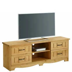 Wohnen Tv & Hifi-Möbel|Lowboards<Landhaus TV Möbel aus Kiefer Massivholz - Vanpos