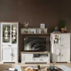 Wohnen Wohnwände<Landhaus TV Wohnwand Möbel Set - Sinolita (vierteilig)