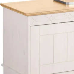 Wohnen Tv & Hifi-Möbel|Lowboards<Landhaus TV-Board in Weiß und Kiefer Honig - Zentra