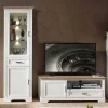 Wohnen Wohnwände<Landhaus Vitrine & TV Board - Sinolita (zweiteilig)