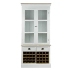 Wohnen Vitrinen|Schränke<Landhaus Vitrine Calavon in Weiß