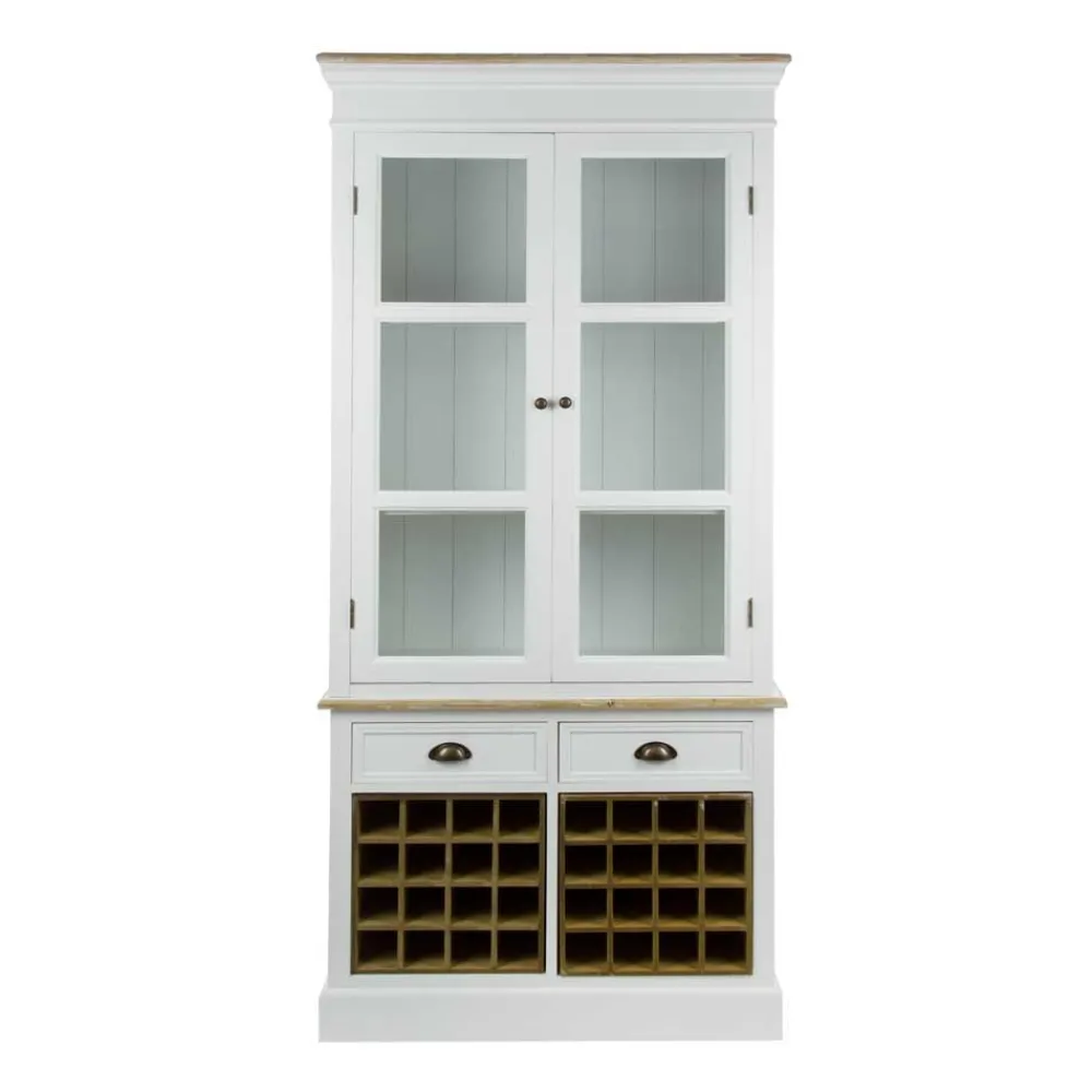 Wohnen Vitrinen|Schränke<Landhaus Vitrine Calavon in Weiß