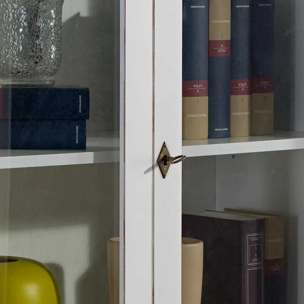 Wohnen Schränke<Landhaus Vitrine mit Doppeltür - Zarinas