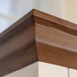Wohnen Schränke<Landhaus Vitrinenschrank aus Kiefer zweifarbig - Zalya