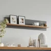 Wohnen Regale<Landhaus Wandboard in Grau und Kiefer - Eromsia (2er Set)