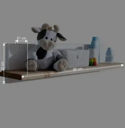 Wohnen Regale<Landhaus Wandboard in Weiß & Eichefarben - Envicron