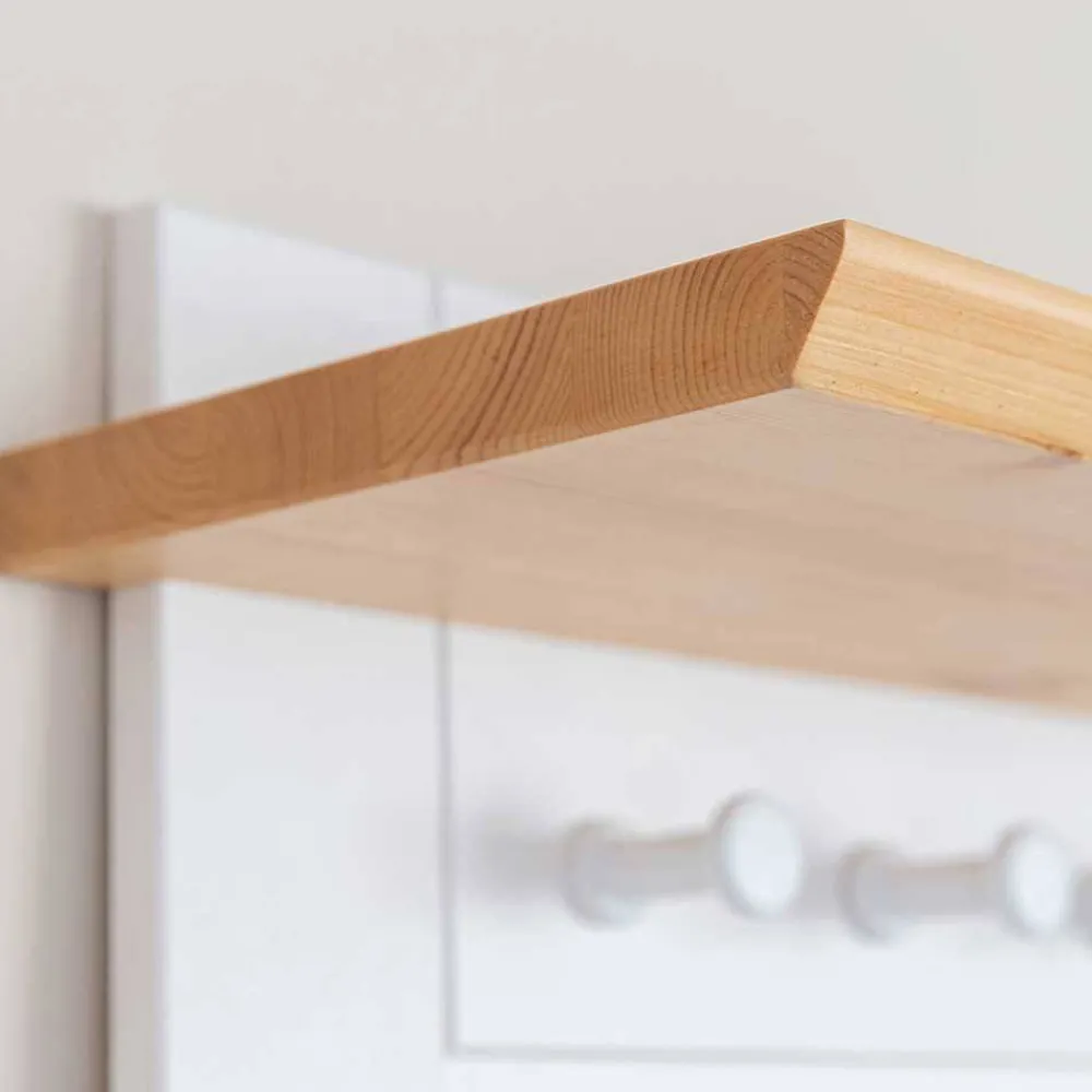 Wohnen Garderoben<Landhaus Wandgarderobe aus Kiefer - Saluts