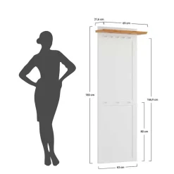 Wohnen Garderoben<Landhaus Wandgarderobe aus Kiefer - Saluts