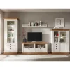 Wohnen Wohnwände<Landhaus Wohnzimmer Anbauwand Set - Diatara (vierteilig)