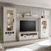 Wohnen Wohnwände<Landhaus Wohnzimmer Möbel Set Nedita in Weiß & Pinie (vierteilig)