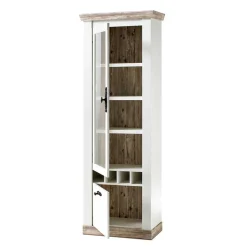 Wohnen Wohnwände<Landhaus Wohnzimmer Möbel Set Nedita in Weiß & Pinie (vierteilig)