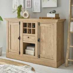 Wohnen Sideboards<Landhaus-Anrichte in Eiche Gold - Hengas