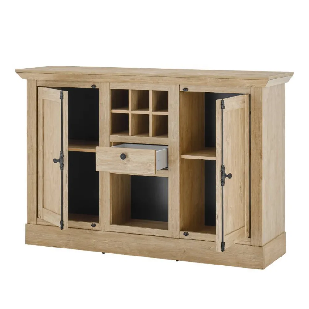 Wohnen Sideboards<Landhaus-Anrichte in Eiche Gold - Hengas