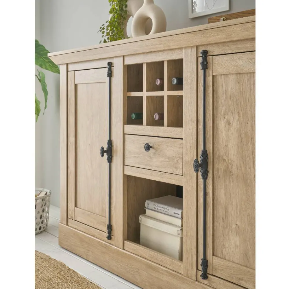 Wohnen Sideboards<Landhaus-Anrichte in Eiche Gold - Hengas