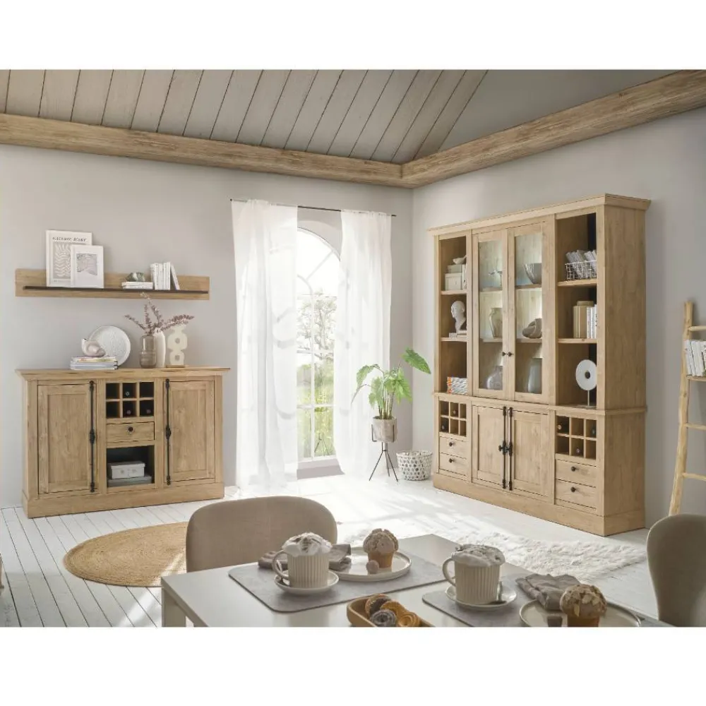 Wohnen Sideboards<Landhaus-Anrichte in Eiche Gold - Hengas