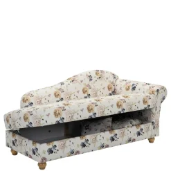 Wohnen Sofas<Landhaus-Recamiere mit Blumen Muster - Vergil