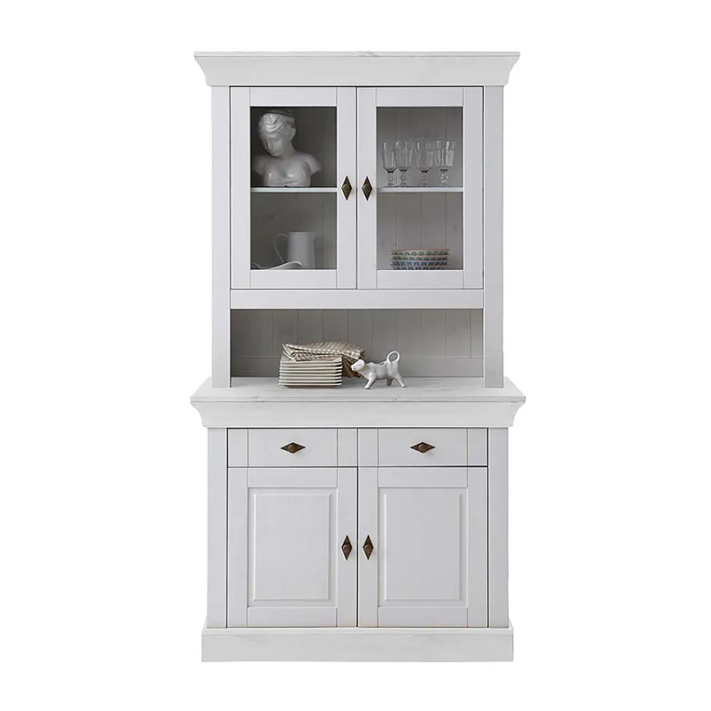 Wohnen Kommoden<Landhausstil Buffetschrank Satumare in Weiß