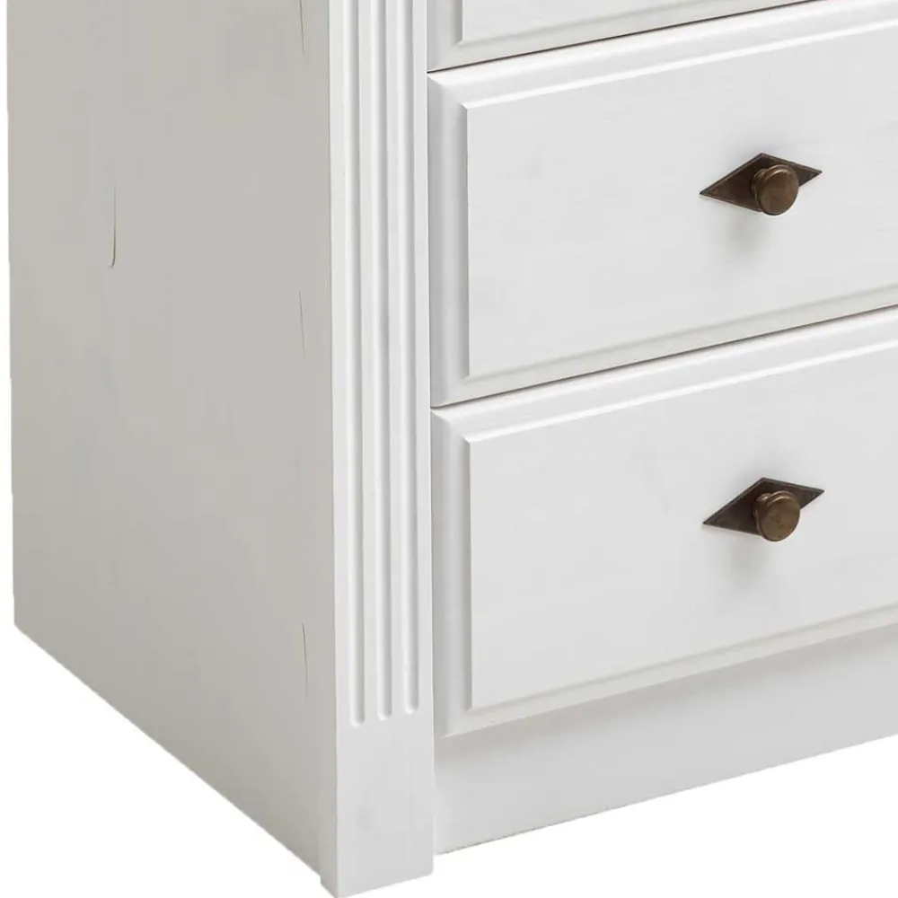 Wohnen Kommoden<Landhausstil Kommode in Weiß & Grau - Caneon