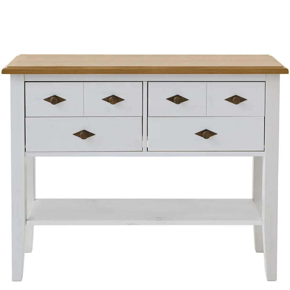 Wohnen Garderoben<Landhausstil Möbel Set Sibiuta in Weiß (zweiteilig)