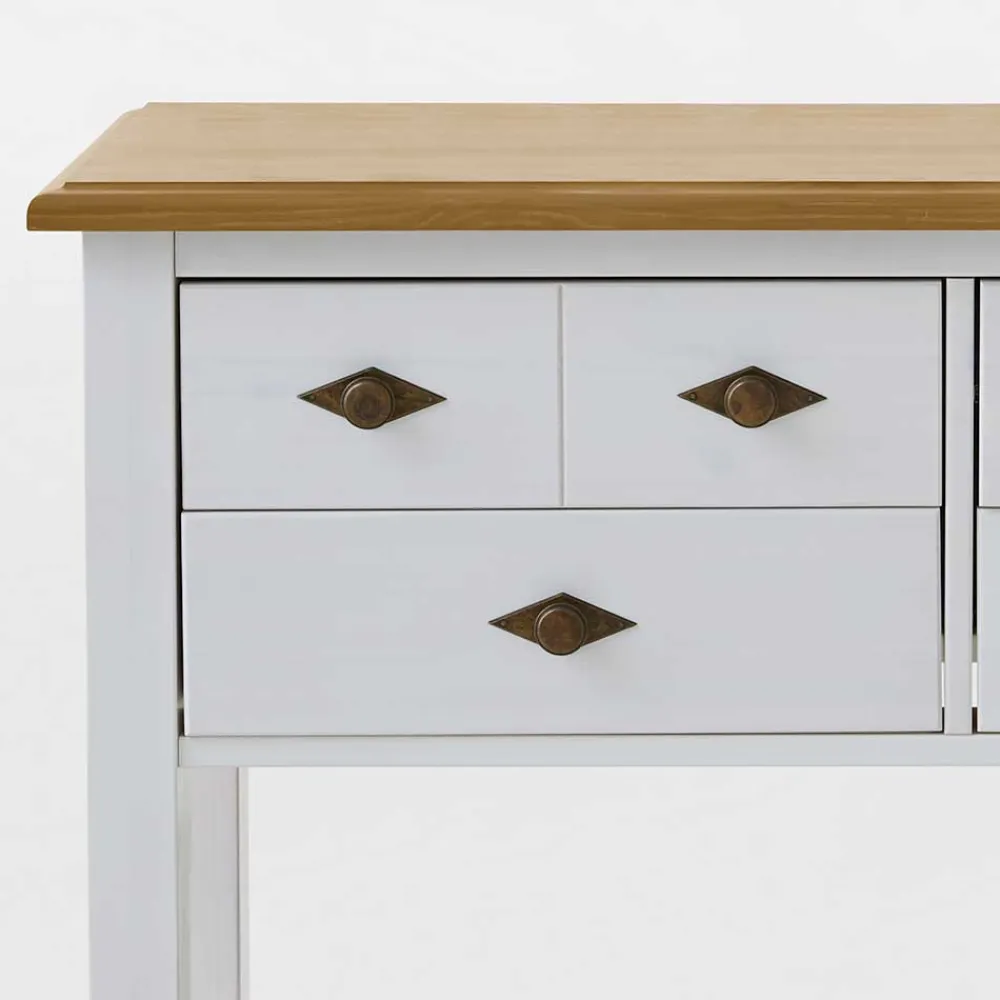 Wohnen Garderoben<Landhausstil Möbel Set Sibiuta in Weiß (zweiteilig)