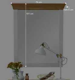 Wohnen Garderoben<Landhausstil Möbel Set Sibiuta in Weiß (zweiteilig)