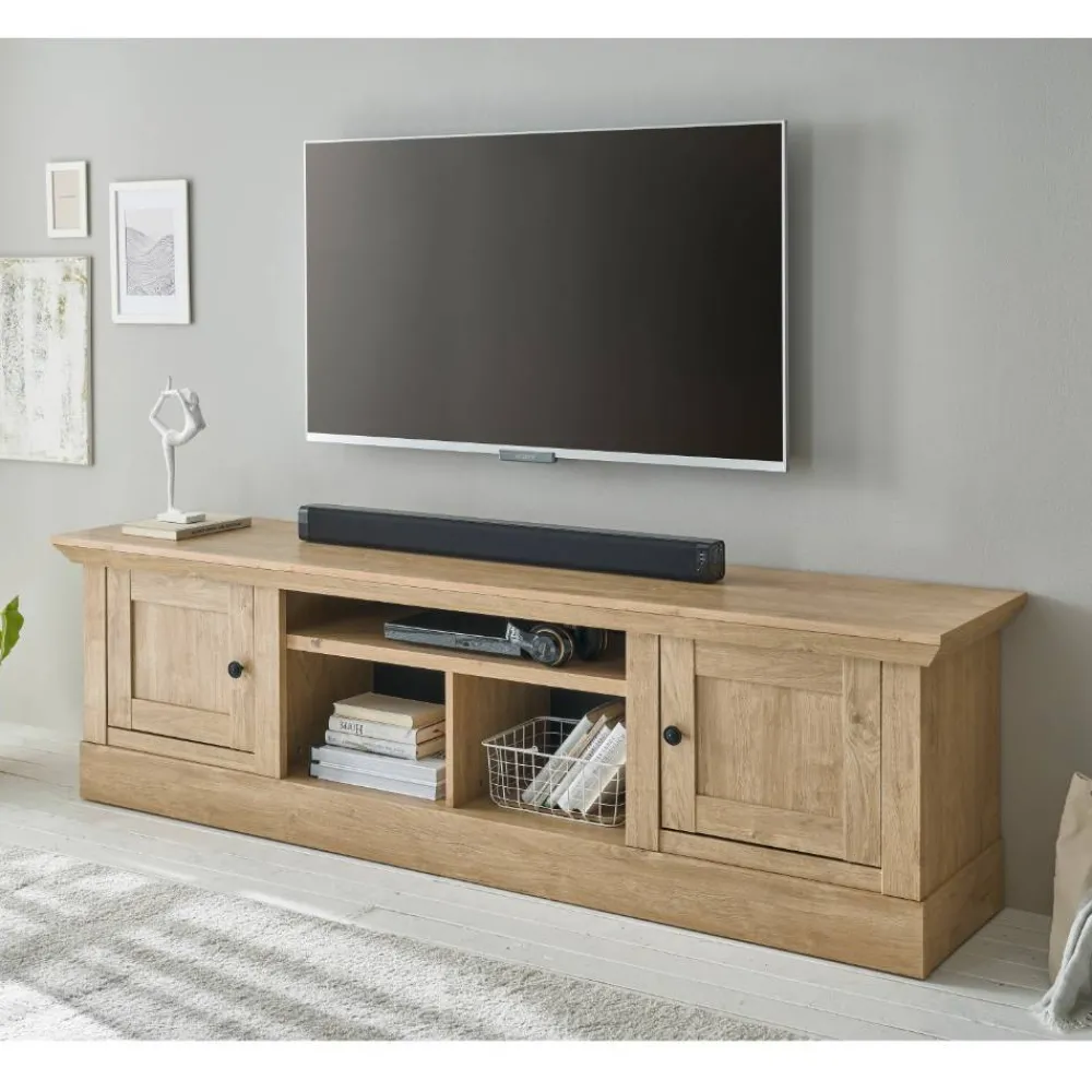 Wohnen Wohnwände<Landhaus-TV-Anbauwand Set - Hengas (dreiteilig)