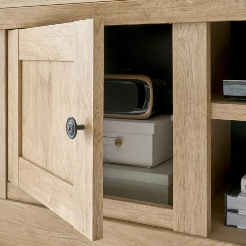 Wohnen Wohnwände<Landhaus-TV-Anbauwand Set - Hengas (dreiteilig)