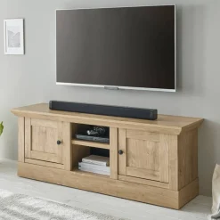 Wohnen Tv & Hifi-Möbel|Lowboards<Landhaus-TV-Board in Eiche Gold - Hengas