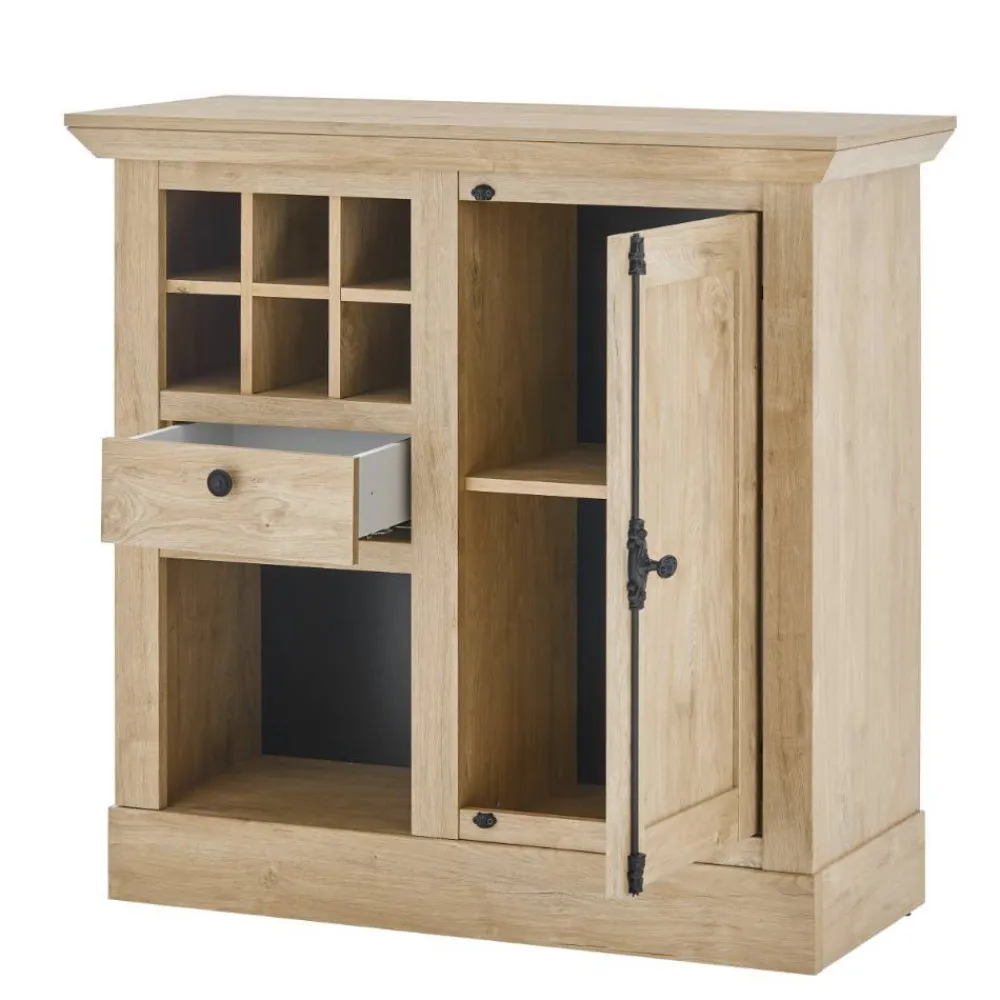 Wohnen Wohnwände<Landhaus-Wohnwand Set - Hengas (vierteilig)