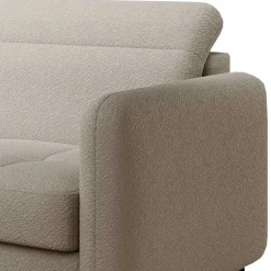 Wohnen Betten|Sofas<L-Design Bettsofa in Taupe Stoffbezug - Gravanti