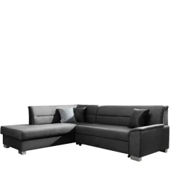 Wohnen Sofas<L-Design Funktionscouch in Dunkelgrau - Silecta