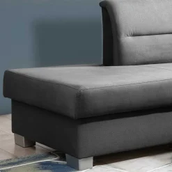 Wohnen Sofas<L-Design Funktionscouch in Dunkelgrau - Silecta