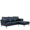 Wohnen Sofas<Leder Ecksofa in Schwarz - Lagon