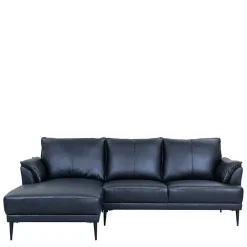 Wohnen Sofas<Leder Ecksofa in Schwarz - Lagon