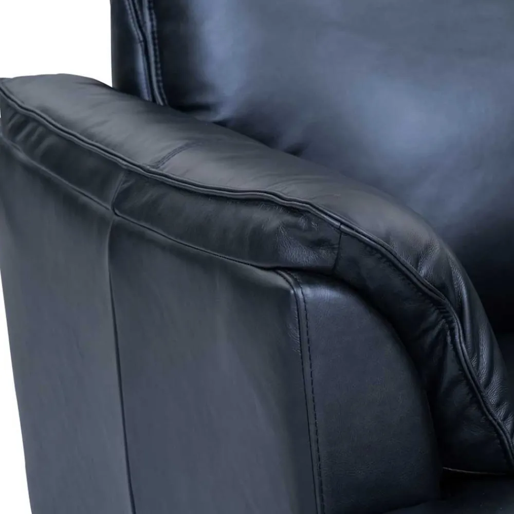 Wohnen Sofas<Leder Ecksofa in Schwarz - Lagon
