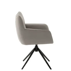 Wohnen Stühle<Leder Esstischstühle in Creme - drehbar - Klimaca (2er Set)