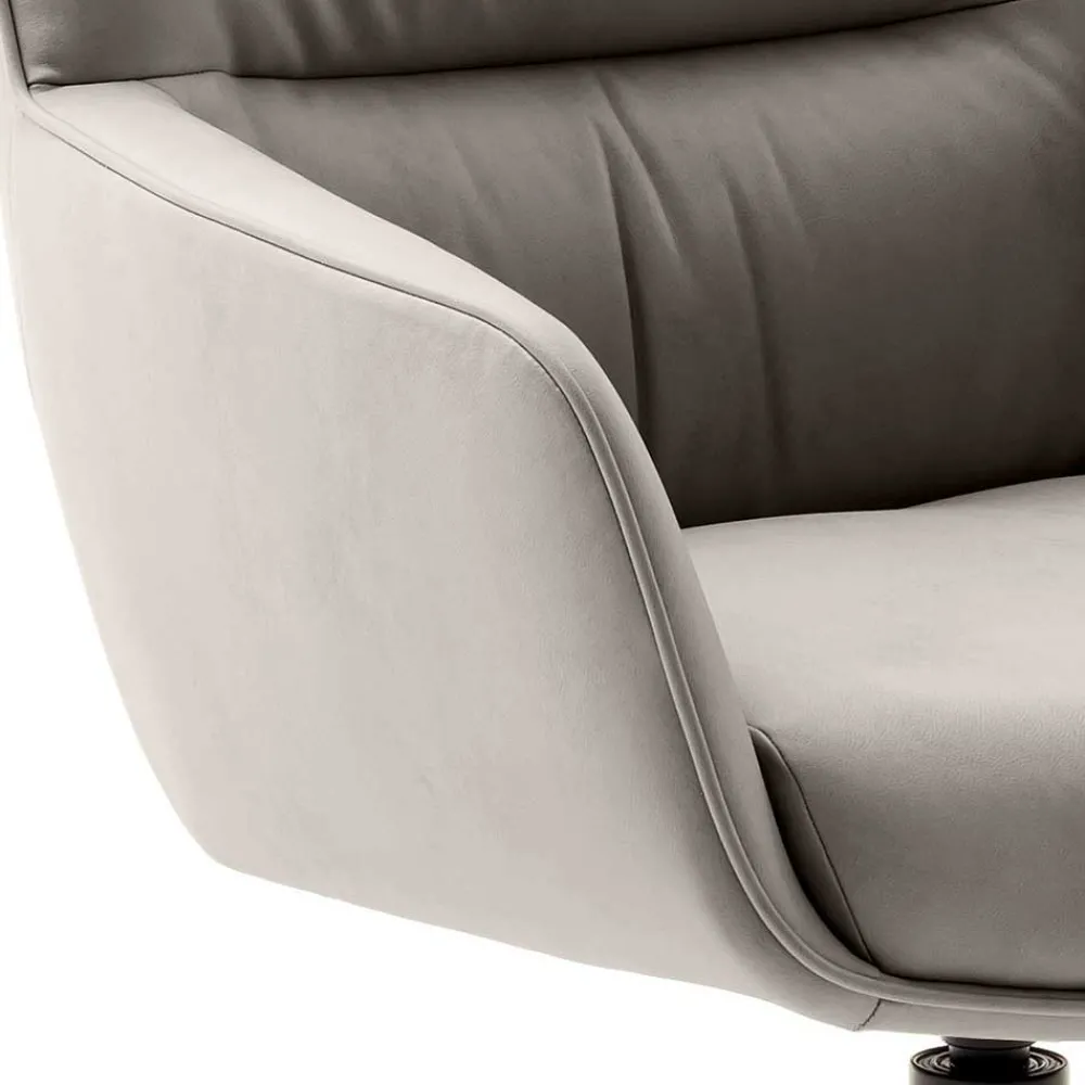 Wohnen Stühle<Leder Esstischstühle in Creme - drehbar - Klimaca (2er Set)