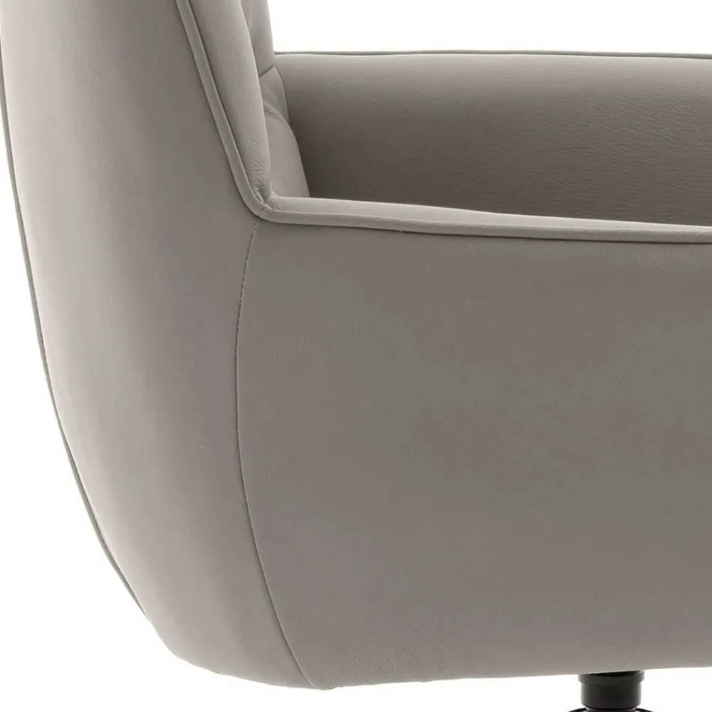 Wohnen Stühle<Leder Esstischstühle in Creme - drehbar - Klimaca (2er Set)