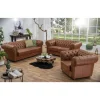 Wohnen Sitzgruppe<Leder Polstergarnitur Chesterfield - Gonron (dreiteilig)