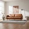 Wohnen Sofas<Leder 3-Sitzer Couch in Braun Cognac - Eterna