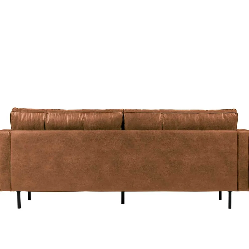 Wohnen Sofas<Leder 3-Sitzer Couch in Braun Cognac - Eterna