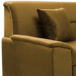 Wohnen Betten|Sofas<L-Form Bettcouch in Senfgelb Samt - Concista