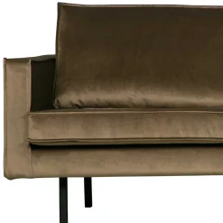 Wohnen Sofas<L-Form Wohnzimmer Sofa in Taupe Samt - Museo
