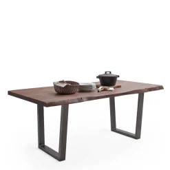 Wohnen Tische<Live Edge Tisch in Walnuss Braun - Typhanie