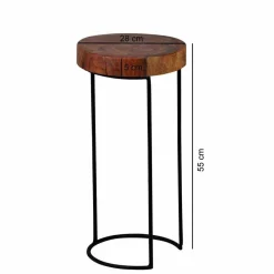 Wohnen Tische<Loft Design Beistelltischchen Bebevos rustikal