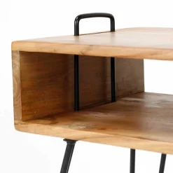 Wohnen Kommoden<Loft Design Nachttisch mit Holz Kasten - Garfagna