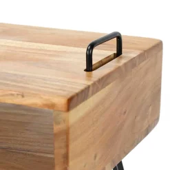 Wohnen Kommoden<Loft Design Nachttisch mit Holz Kasten - Garfagna