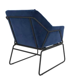 Wohnen Sessel<Loft Designsessel in Blau Samt - Circlefun