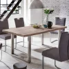Wohnen Tische<Loft Designtisch Deluiga mit Edelstahl Gestell